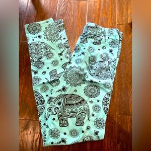 Legging depot teal elephant woman’s leggings one size